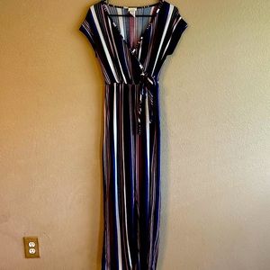 Caution to the wind V-neck Sleeveless Jumpsuit Size S